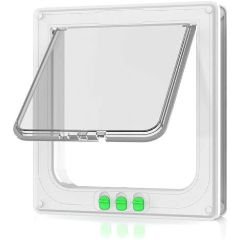 LAN Chatière pour chat, chatière résistante aux intempéries, installation facile, porte intérieure extérieure, fenêtre, mur (1/5)