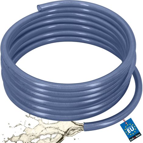 KOTARBAU® Tuyau Eau ø 32 mm / 4,5 mm - Tuyau Compresseur d'air 25 m - Tuyau PVC Souple - Transparent - Tuyau Arrosage Renforcé (1/4)