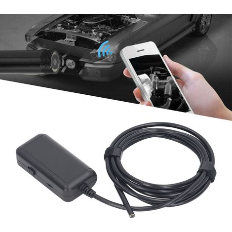 Endoscope WiFi, étanche filaire, portable pour téléphones Android et Apple, indice de protection IP67, portée de 2 mètres pour l'inspection automobile. (1/5)