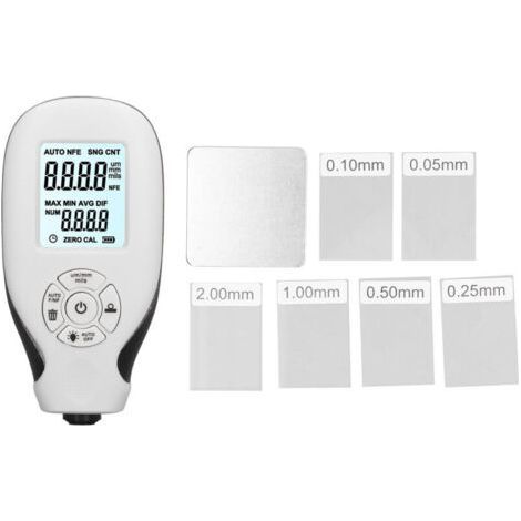 Coating Thickness Gauge, Automotive Paint Meter for Used Car Buyers, Measuring Tool 0 2000um White, (1/5)
