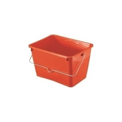 Ocai – Camion rectangulaire 7L rouge avec grille – Poignée métallique – Pour chantiers humides et terrains accidentés (1/3)