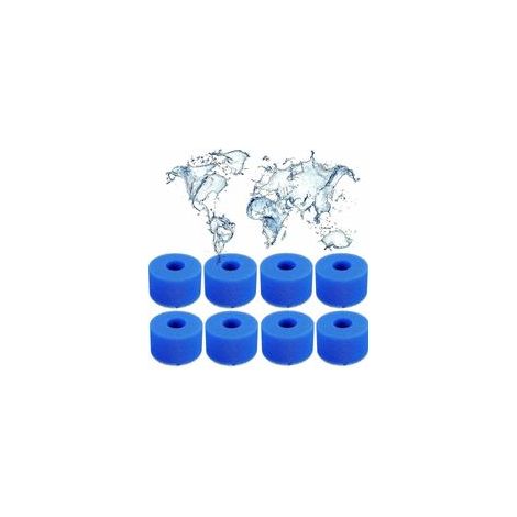 BRAVIX Lot de 8 filtres en mousse de type S1, spa pour Intex S1, réutilisables, pour piscine de type S1, pour piscine, aquarium, spa. (1/5)