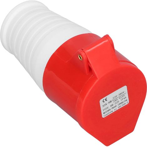 Connecteur Prise Industrielle 5 Broches 32A IP44 Étanche Poussière Fiche Avion 220‑380V/240‑415V HR‑225 Femelle (1/5)