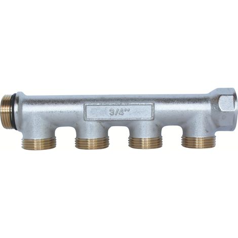 SOMATHERM FOR YOU HML4020-04-20 Sanitario Collector, Ottone nichelato, Maschio-Femmina, 20/27 autosigillanti e allineati, 4 filiali a Male 3/4 EK, None (1/5)