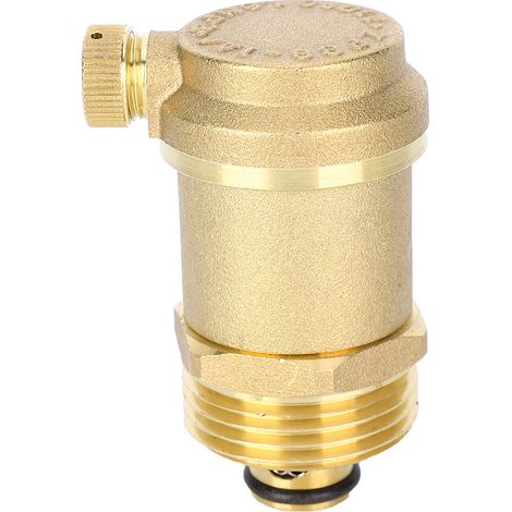 Soufflet d'air automatique pour climatisation, valve d'échappement à pointeau en laiton, filetage mâle, purgeur d'air, 5/4 pouce (1/5)