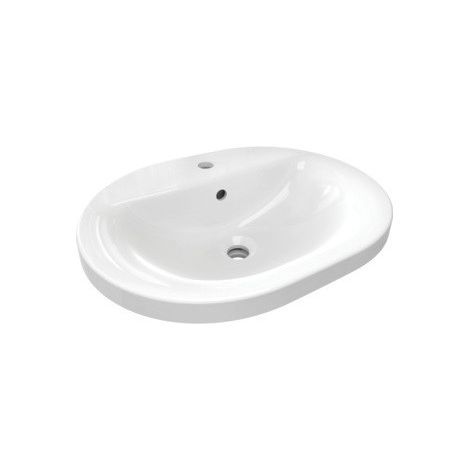 CONNECT lavabo incasso ovale 550mm bianco (1/2)
