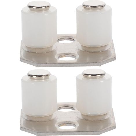 2 pièces guide de sol pour porte de grange coulissante, inox (1/5)