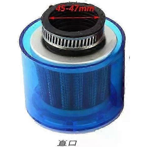Motorcycle 35/38/42/45/48-50mm Bend Elbow/stright Waterproof Air Filter Cleaner For 50cc-250cc Atv Pit Dirt Bike Motorbike Parts( Straight 45mm-47mm) (1/5)