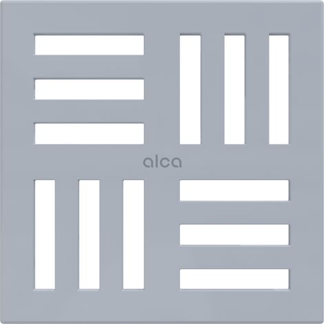 AlcaDrain Design Rost 102×102 mm Grau für Bodenablauf (1/2)