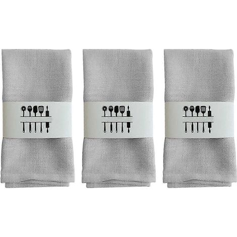 Stoffservietten, Tischsets und Platzdeckchen für die Tischdekoration zu Hause-Grey