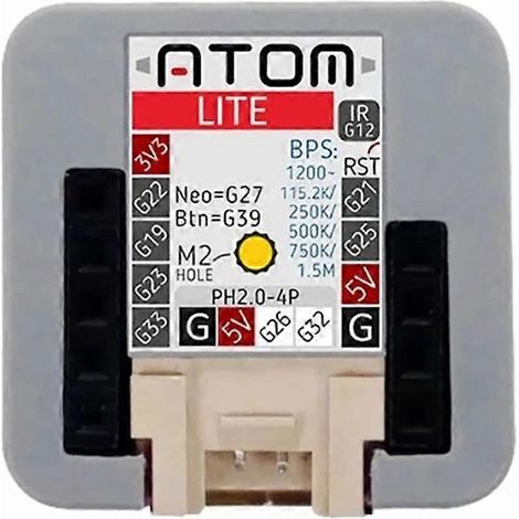 Placa de desarrollo M5 ATOM Lite con botón programable Wi-Fi, nodo IoT, placa de desarrollo IoT inteligente integrada (1/5)