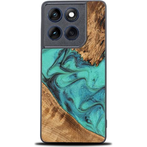 Bewood Einzigartige Schutzhülle für Motorola Edge 60 / 60 Fusion 5G, Türkis (1/2)