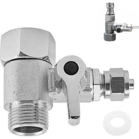 Vanne D arrêt Adaptateur En T 3 sur 8 X 3 sur 8 X 1 sur 4 Ro Raccord Adaptateur D eau Répartiteur Raccord Robinet Tuyau Répartiteur (1/4)