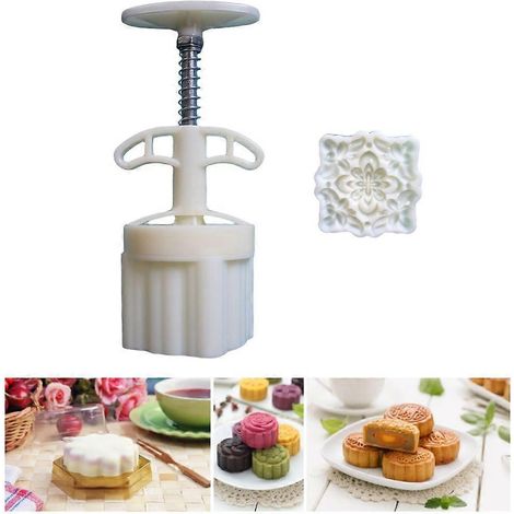 Moule à biscuits en forme de fleur, outil pour gâteaux de lune, pâtisseries pour la Fête de la Mi-Automne (1/4)