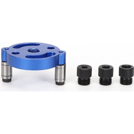 Handbohrmaschine aus Aluminiumlegierung für präzises Bohren - Set mit 4 blauen Stempeln und Bohrern (Modell A1)