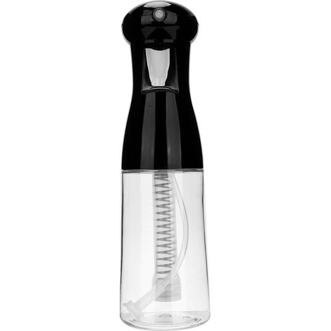 Flacon pulvérisateur coiffure 200ml noir - Brume fine pour salon coiffure & barbier - Accessoire cheveux professionnel (1/5)