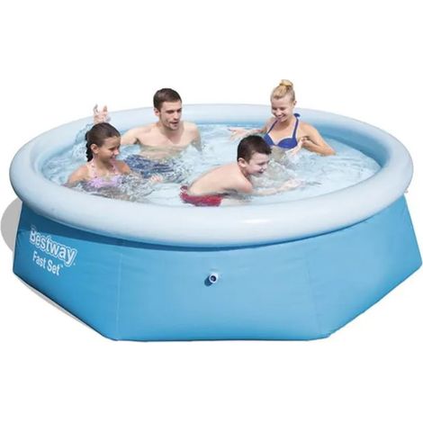 Bestway Fast Set Pool aufblasbar blau 2100 Liter (1/5)