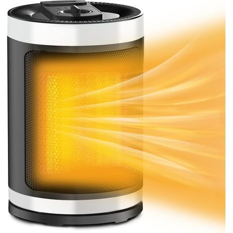 Calefactor y ventilador cerámico Instant Comfort Aqua, calefacción auxiliar para baño, ventilación fría/caliente, 3 velocidades, 1500 W, silencioso (1/4)
