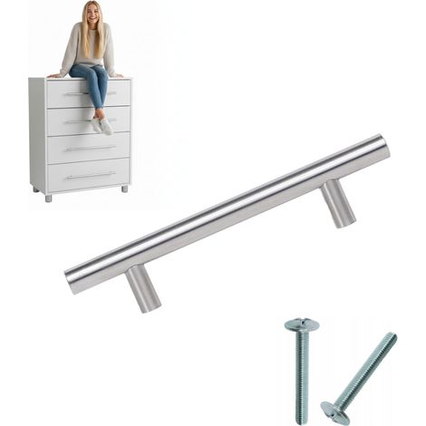 Tirador para barandilla de mueble, cromo mate, 256/336 mm (1/5)