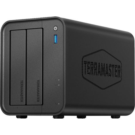 Almacenamiento en red, procesador Intel x86 de cuatro núcleos, 4 GB de RAM, capacidad máxima de 60 TB, interfaz Ethernet, compatible con discos duros de 2,5" y 3,5". (1/5)