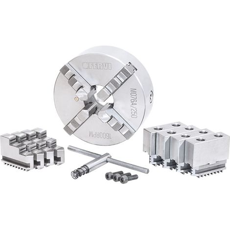 Fervi M076A/250 Mandrino di precisione autocentrante per tornio 4+4+4 griffe (1/3)