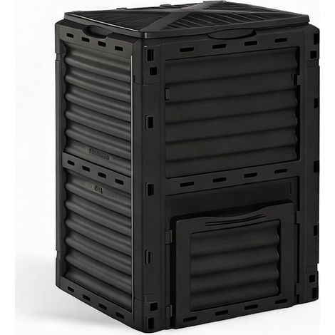 Composteur de jardin 300 L à assembler 60,5 x 60,5 x 81,5 cm (1/5)