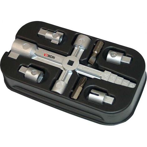 eff-eff Kit de herramientas medidor cilindro niquelado 8161 (1/2)