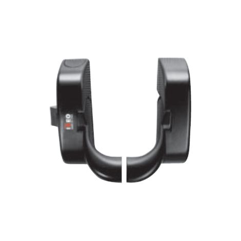 2 soportes de barra IDEA + 1 mecanismo H/B + 1 cerradura ISEO y calzos - Negro - No ignífugo - 9414000505 (1/3)