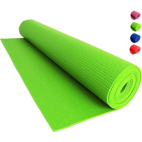 Tappetino Yoga 4mm Pilates Fitness Ginnastica Palestra Antiscivolo Materassino