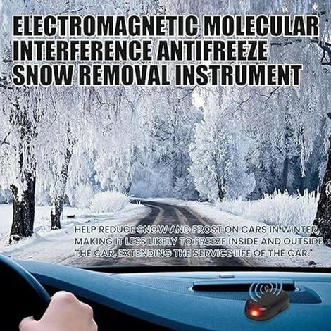 Dispositif Électromagnétique Antigel - Pour Déneigement Automobile - Fonctionne Par Énergie Solaire - 2 Pièces (1/4)