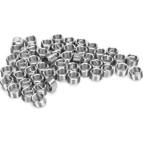 50 Stück Gewindeeinsätze für Reduziermuttern (Außen- und Innengewinde) aus Edelstahl M5/16‑18‑1D (1/5)