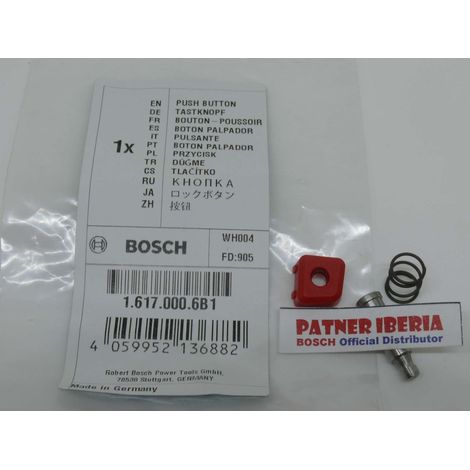 Repuesto original BOSCH 16170006B1  Pulsador
