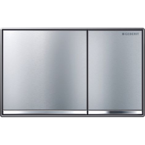 Placca Geberit Omega60 Square Cromo Spazzolato / Cromato Lucido 115.081.GH.1 Cromato Lucido