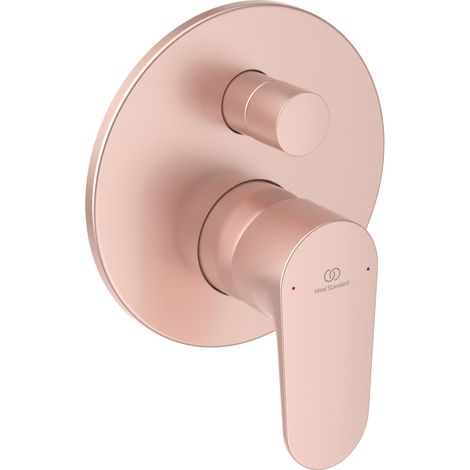 Ideal Standard - Cerafine O, Miscelatore completo ad incasso per vasca o doccia, Due vie, Rosé (1/4)