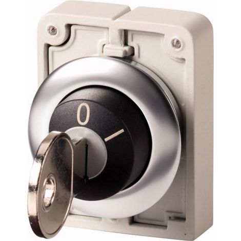 Bouton à clé 30mm affl.2 pos.à rap. EATON M30I-FWS