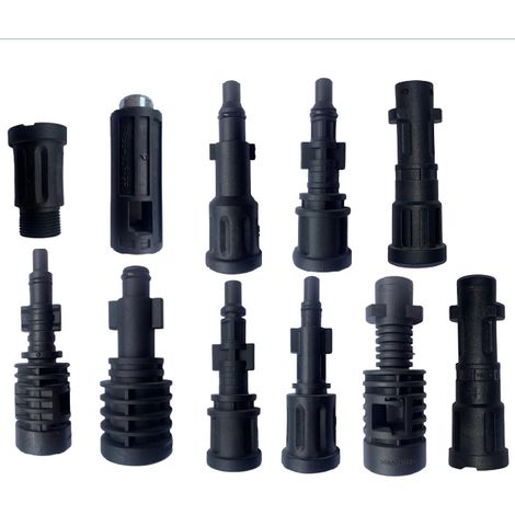 Adaptateur de tuyau de nettoyage pour nettoyeurs haute pression Kärcher/Lavor/Interpump/Bosch(Lot de 11) (1/5)