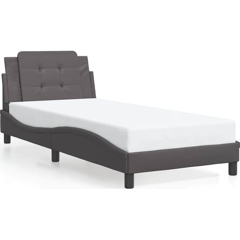 Maison Exclusive - Estructura de cama sin colchón Zadar cuero sin (1/5)