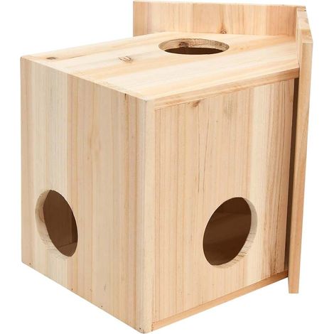 Maison Exclusive - Casetta per Scoiattoli in Legno Massello di Abete 26x25x29 cm (1/5)