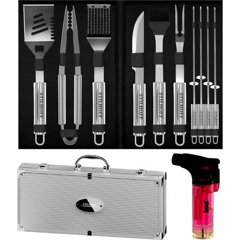 Juego de accesorios para parrilla STILHOFF STRONG GRILL, cubiertos 12 piezas, 10 + estuche + quemador (1/5)