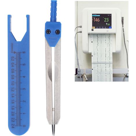 compas d'électrocardiogramme bleu (1/5)