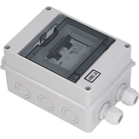 Miniatur-2P 10A 1000V DC-Leistungsschalter, IP65 wasserdichter Trennschalter, Photovoltaik-Solarschutz, Abschaltkasten für PV-Anlagen. (1/5)