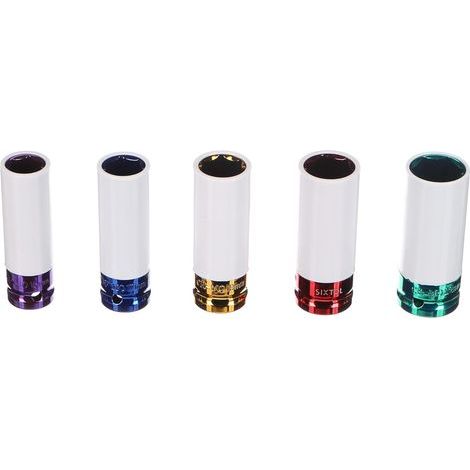 Jeu de 5 douilles à chocs 1/2" Protection jantes Coffret pratique