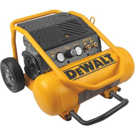 MECAFER Compresseur 423517 Silencieux Sans Huile Bi Etage 17L 14 bar 2,5 CV Debit 130 L par Min en Metal Poids 42 kg Jaune et Noir Garantie 2 ans (1/5)
