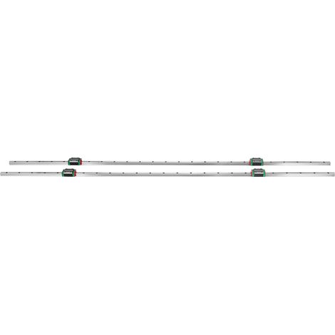 Mophorn Guía lineal 2X 15-1500 mm, 4 cojinetes de bloque de almohada, para enrutadores CNC, bloques cuadrados y ranurados