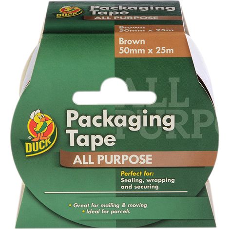 Shurtape 223554 Duck Tape Packaging Tape 50mm x 25m Brown SHU223554