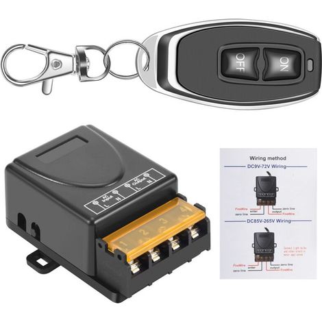 Interrupteur Pompe à Eau Télécommande Sans Fil 433 MHz 30A 220V Module Récepteur Émetteur (1/4)