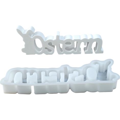 Molde de silicona para decoración de Pascua, con forma de huevo. (1/2)