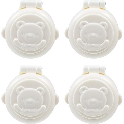 Lot de 4 protège-boutons de cuisinière à gaz avec sécurité enfant et verrouillage de sécurité pour le lavage. (1/5)
