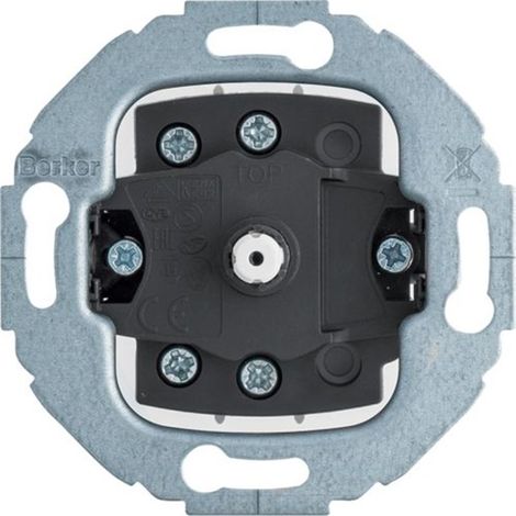 Berker S1930 GLAS R Interruptor giratorio gris elegante