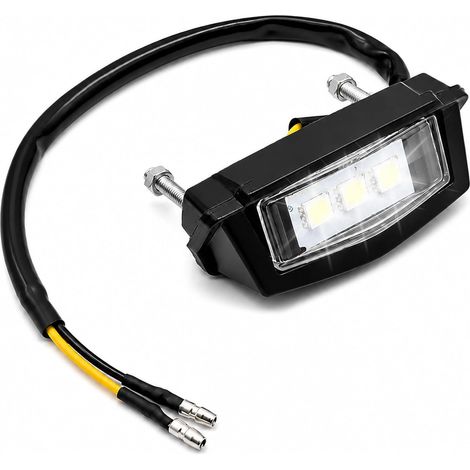 Eclairage Plaque Moto LED Universel 12V Eclairage Plaque Immatriculation (1/5)